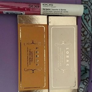 Lorac bundle and 2 unopened EOS chapsticks